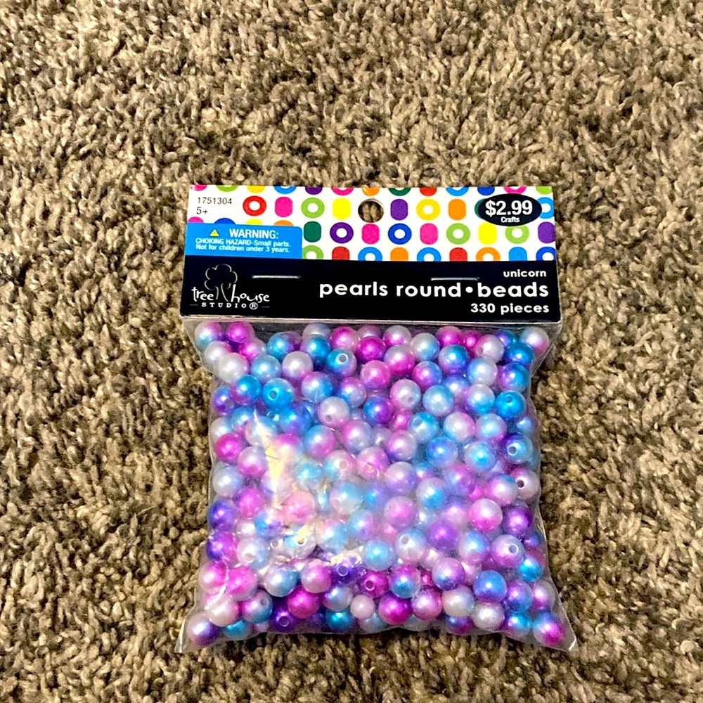 Round pearl beads 330 pieces